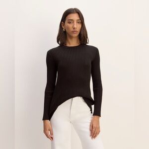 NWOT Everlane Women’s The Cotton Rib Crew Ribbed Sweater Organic Cotton